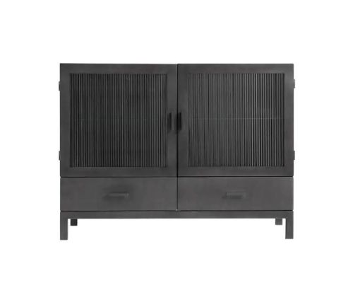 Muubs Vitrineskab Dallas 120x90x42 cm - Sort