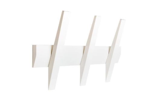 Hoigaard Tangent-3 Knagerække B:38 cm - Hvid