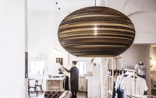Think Paper Lazy Lamp Ø: 64 cm - Natur