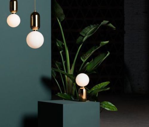 Parachilna Aballs M GR Bordlampe Ø: 24 cm - Golden