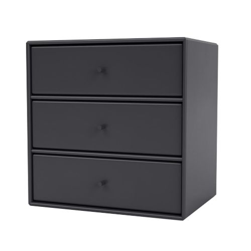 Montana QS Mini 1007 Modul med 3 Skuffer 35x35 cm - 04 Anthracite