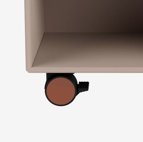 Montana SRCO Hjul til reolmodul 4 stk. H: 7,8 cm - 146 Hazelnut