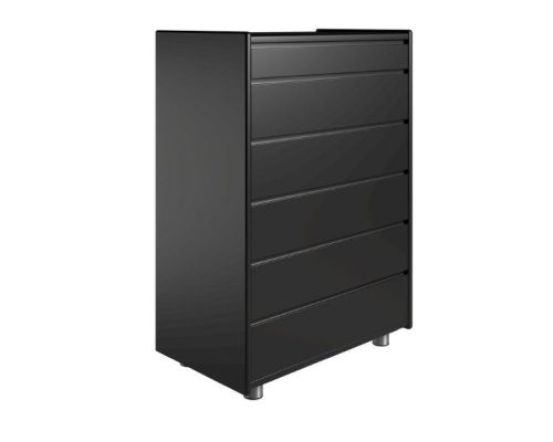 Kaagaard 668047 Kommode med Metalben 50x102x47cm - Sortmalet