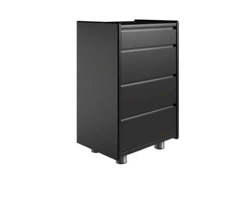 Kaagaard 445037 Kommode med Metalben 50x68x37cm - Sortmalet