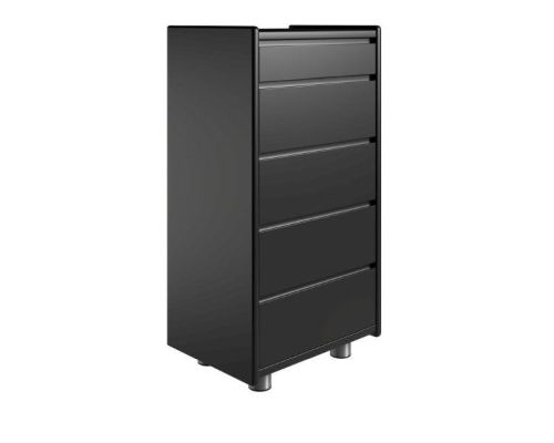 Kaagaard 555037 Kommode med Metalben 85x50x37cm - Sortmalet