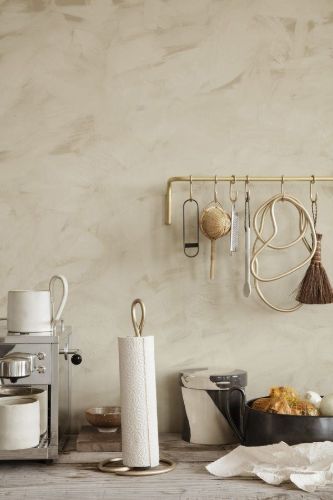 Ferm Living Curvature Paper Towel Holder H: 30,5 cm - Brass