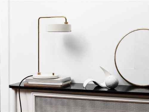 Made By Hand Petite Machine Table Lamp 52x33 cm - Oyster White