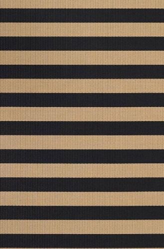 Woodnotes Big Stripe Carpet Sewn Edges 170x240 cm - Black/Natural