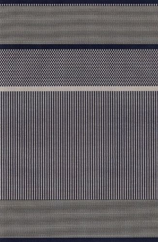 Woodnotes San Francisco Carpet Sewn Edges 80x200 cm - Dark Blue/Stone