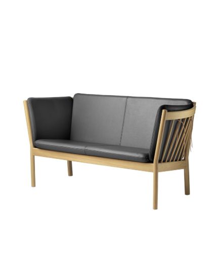 FDB Møbler J148 2 pers. sofa Erik Ole Jørgensen L:150 cm - Eg Natur/Sort