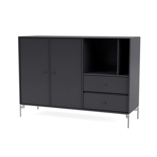 Montana Mega 201203 Skænk med ben 115,2x38 cm - 04 Anthracite / Matkrom