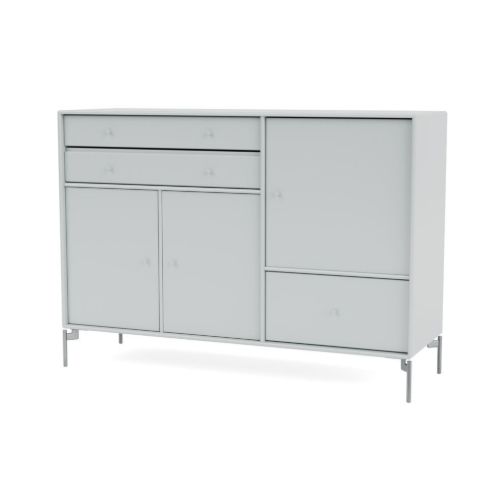 Montana Mega 201202 Skænk med ben 115,2x38 cm - 156 Oyster / Matkrom