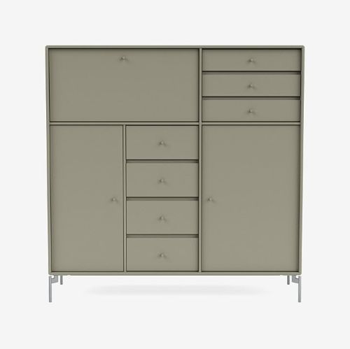 Montana Mega 201802 Skænk med ben 115,2x38 cm - 144 Fennel / Matkrom