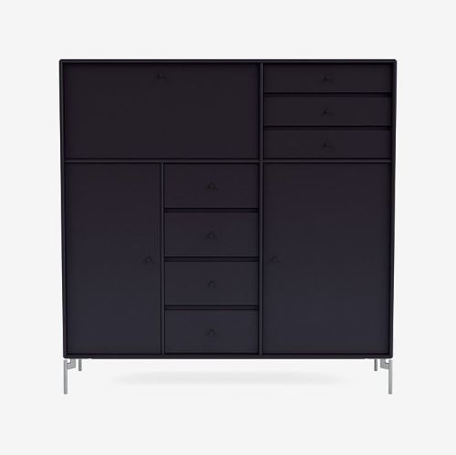 Montana Mega 201802 Skænk med ben 115,2x38 cm - 147 Shadow / Matkrom