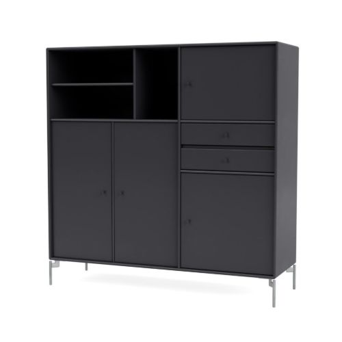 Montana Mega 201803 Skænk med ben 115,2x38 cm - 04 Anthracite / Matkrom