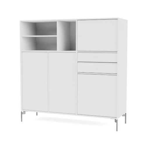 Montana Mega 201803 Skænk med ben 115,2x38 cm - 101 NewWhite / Matkrom