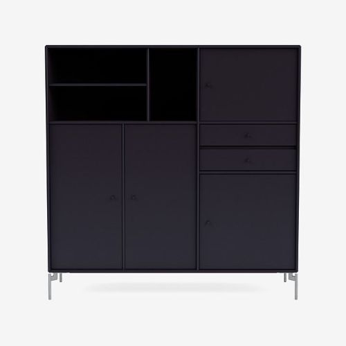 Montana Mega 201803 Skænk med ben 115,2x38 cm - 147 Shadow / Matkrom