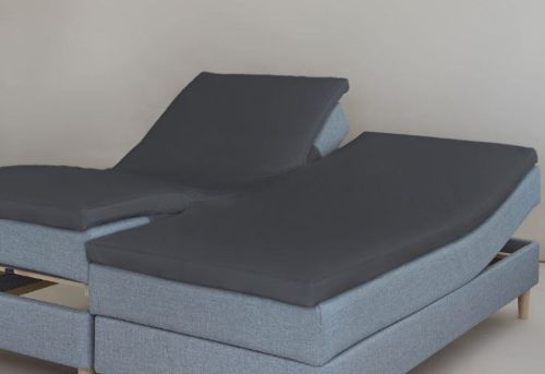 CPH Living Splitlagen Egyptisk Bomuldssatin H60 180x200x7 cm - Grafit
