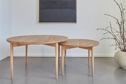 Duus & Møller Autumn Sofabord Ø: 60 cm - Massiv eg