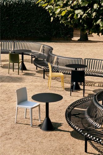 HAY Palissade Park Dining Bench In / Add On / 1 pcs. L: 159 cm - Anthracite