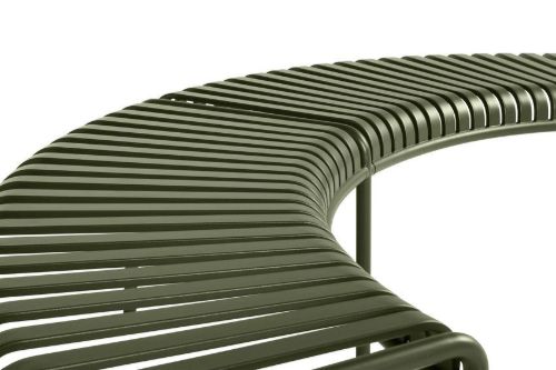 HAY Palissade Park Bench Incl. Middle Leg L: 218 cm - Olive