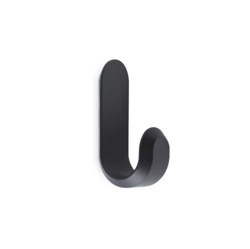 Normann Copenhagen Curve Mini Knager 2 stk H: 5,8 cm - Mat Sort