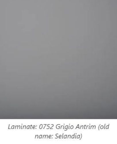Bent Hansen Metro Sofabord 50x55 cm - Laminate/0752 Grigio Antrim