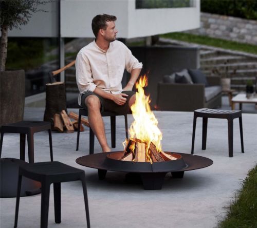 Cane-line Outdoor Ember Bålfad Stor Ø: 108 cm - Black