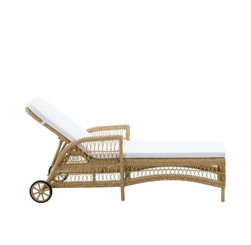 Sika-Design Georgia Garden Daisy Sunbed D: 194 cm - ALU Natur/CY101 White