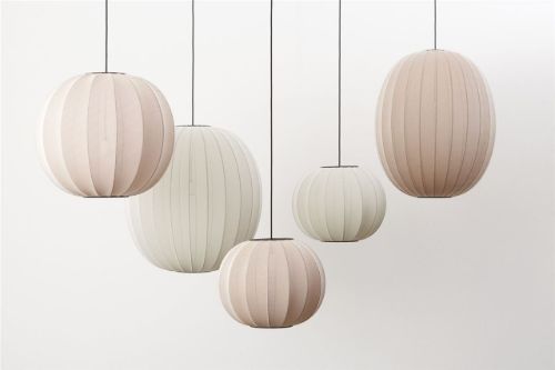 Made By Hand Knit-Wit Oval Pendant Ø: 76 cm - Pearl White