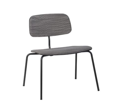 Montana Kevi 2063 Fuldpolstret Loungestol SH: 43 cm - Steelcut Trio 236/Sort Lakeret Stel