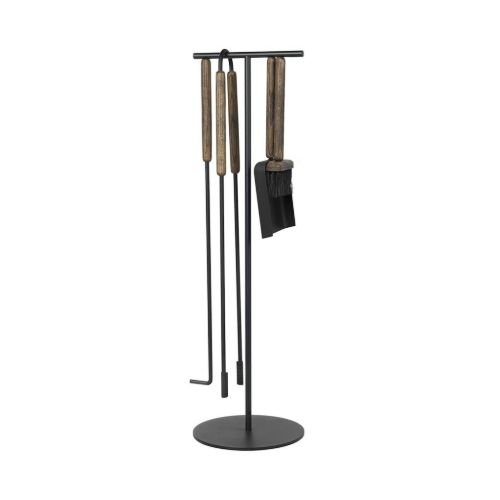 Blomus Ashi Fireplace Tool Set 5 pcs Ø: 22 cm - Brown