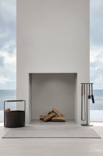 Blomus Ashi Fireplace Tool Set 5 pcs Ø: 22 cm - Brown