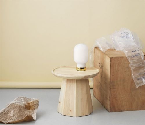 Normann Copenhagen Pine Bord Lille H: 40,6 x Ø: 45 cm - Fyrretræ