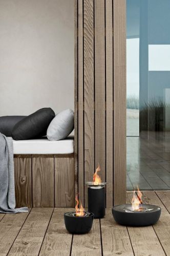 Blomus Fuoco Tabletop Gel Firepit Ø: 32,5 cm - Black