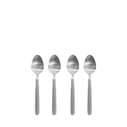 Blomus Stella Espresso Spoons Set of 4 L: 11 cm - Silver