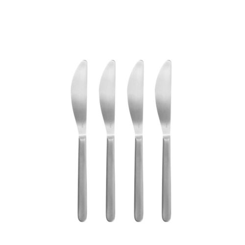 Blomus Stella Butter Knives Set of 4 L: 18,5 cm - Silver