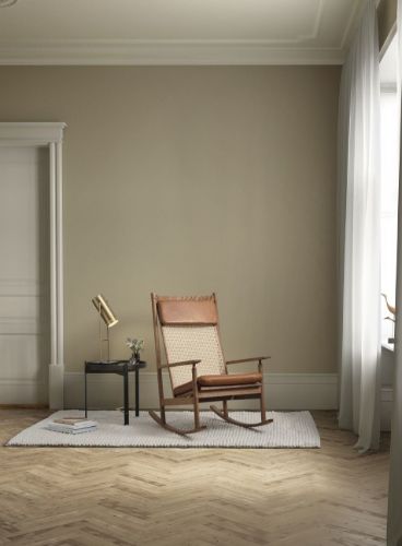 Warm Nordic Swing Rocking Chair H: 103 cm - Oak/Camel