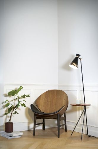 Warm Nordic The Orange Lounge Chair SH: 38 cm - Smoked/Midnight Blue