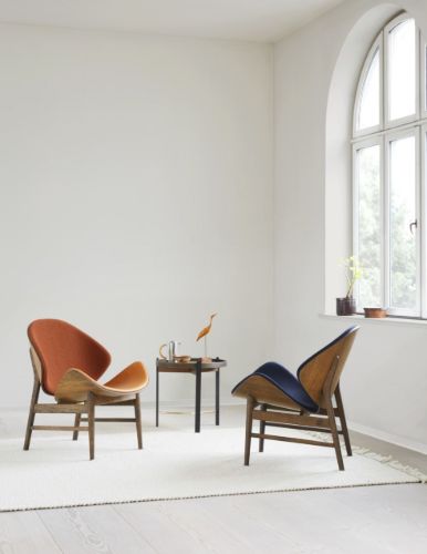 Warm Nordic The Orange Lounge Chair SH: 38 cm - Smoked/Amber