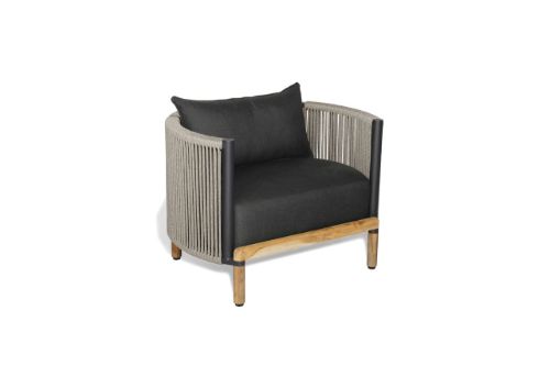 Mindo 107 Lounge Chair SH: 38,5 cm - Dark Grey