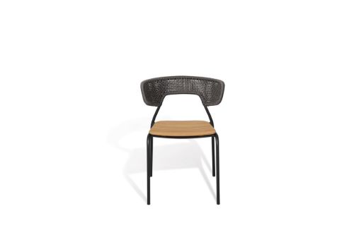 Mindo 101 Dining Chair SH: 47 cm - Dark Grey