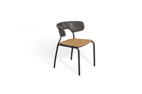 Mindo 101 Dining Chair SH: 47 cm - Dark Grey
