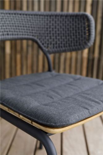 Mindo 101 Dining Chair Cushion 48x45 cm - Dark Grey