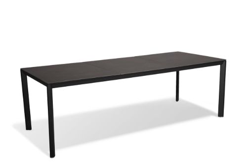 Mindo 101 Dining Table 222x90 cm - Dark Grey/Black Opium