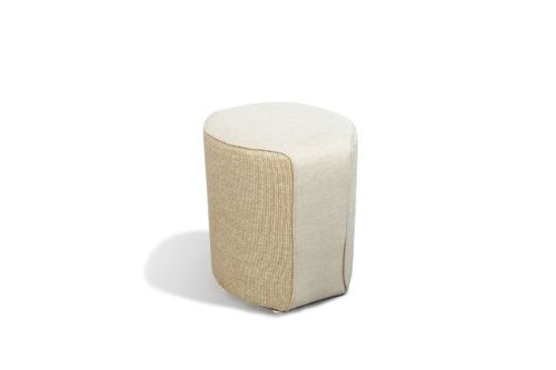 Mindo 108 Pouf Small 48x42x48 cm - White Beige