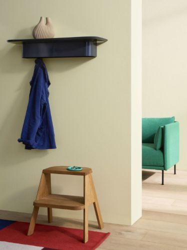 HAY Korpus Shelf 7 Hooks L 90x25x14 cm - Midnight Blue