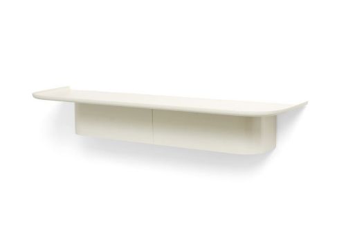 HAY Korpus Shelf 7 Hooks L 90x25x14 cm - Cream