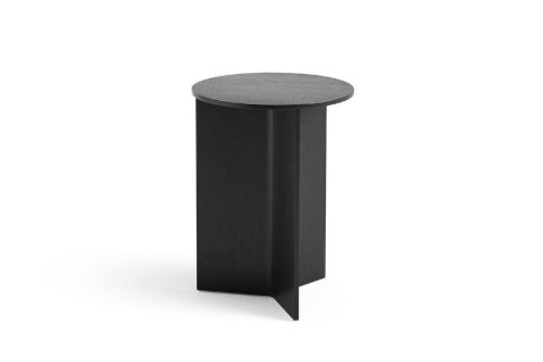 HAY Slit Table Wood High H: 47 cm - Black