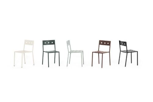 Udgået hos lev. HAY Balcony Chair SH: 46 cm - Anthracite  OUTLET